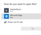 使用EdgeDeflector重定向Microsoft Edge链接