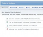MySpace登录页面直接位于MySpace主页上