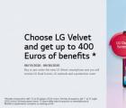 LG Velvet 5G在欧洲推出价格为650欧元