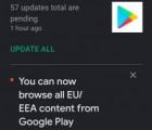 Google现在允许EEA中的用户浏览其他国家地区的Play商店